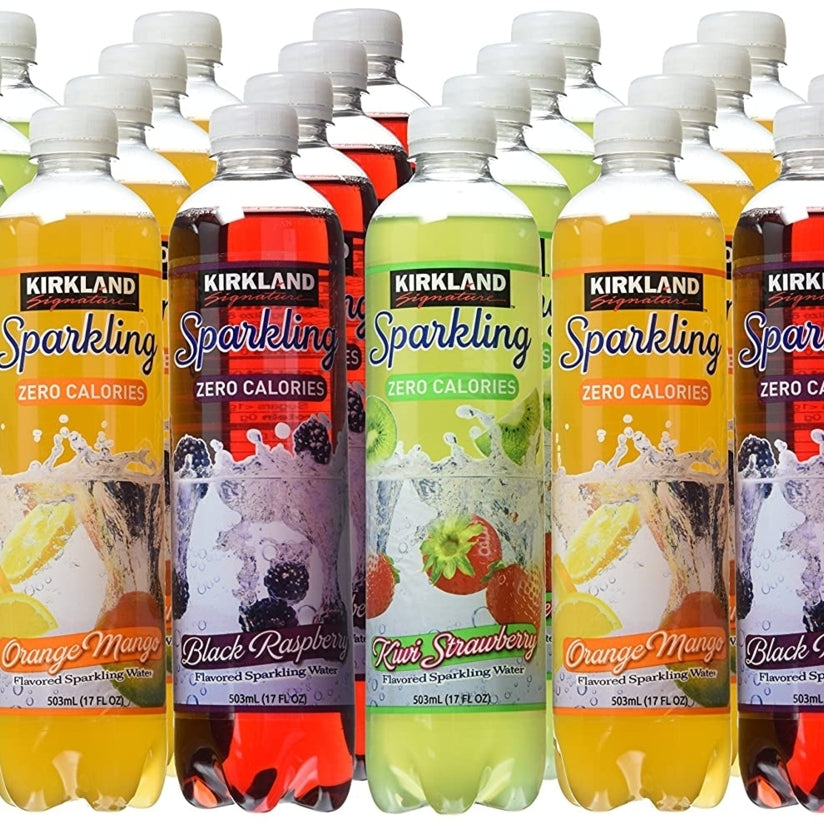 Kirkland Signature Sparkling Water Bottle Variety 24 Pack Image 2