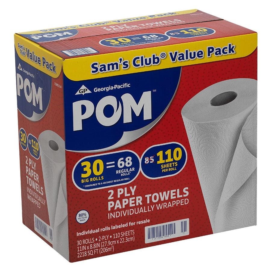 POM Paper Towels (30 Pack) Image 1