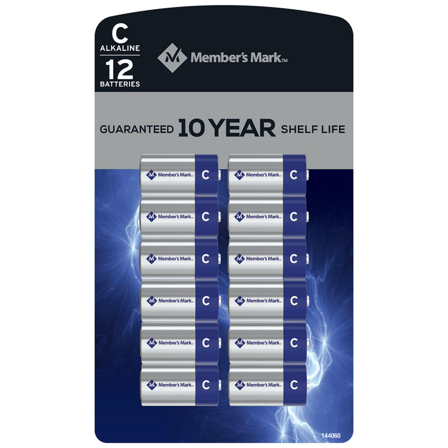 Members Mark Alkaline C Batteries (12 Pack) Image 1