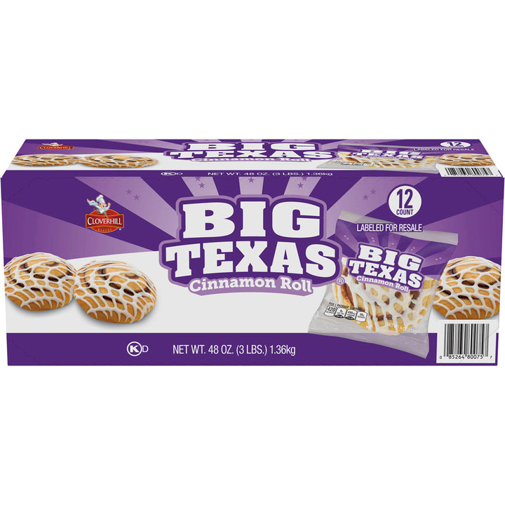 Big Texas Cinnamon Roll 4 Ounce (12 Pack) Image 1