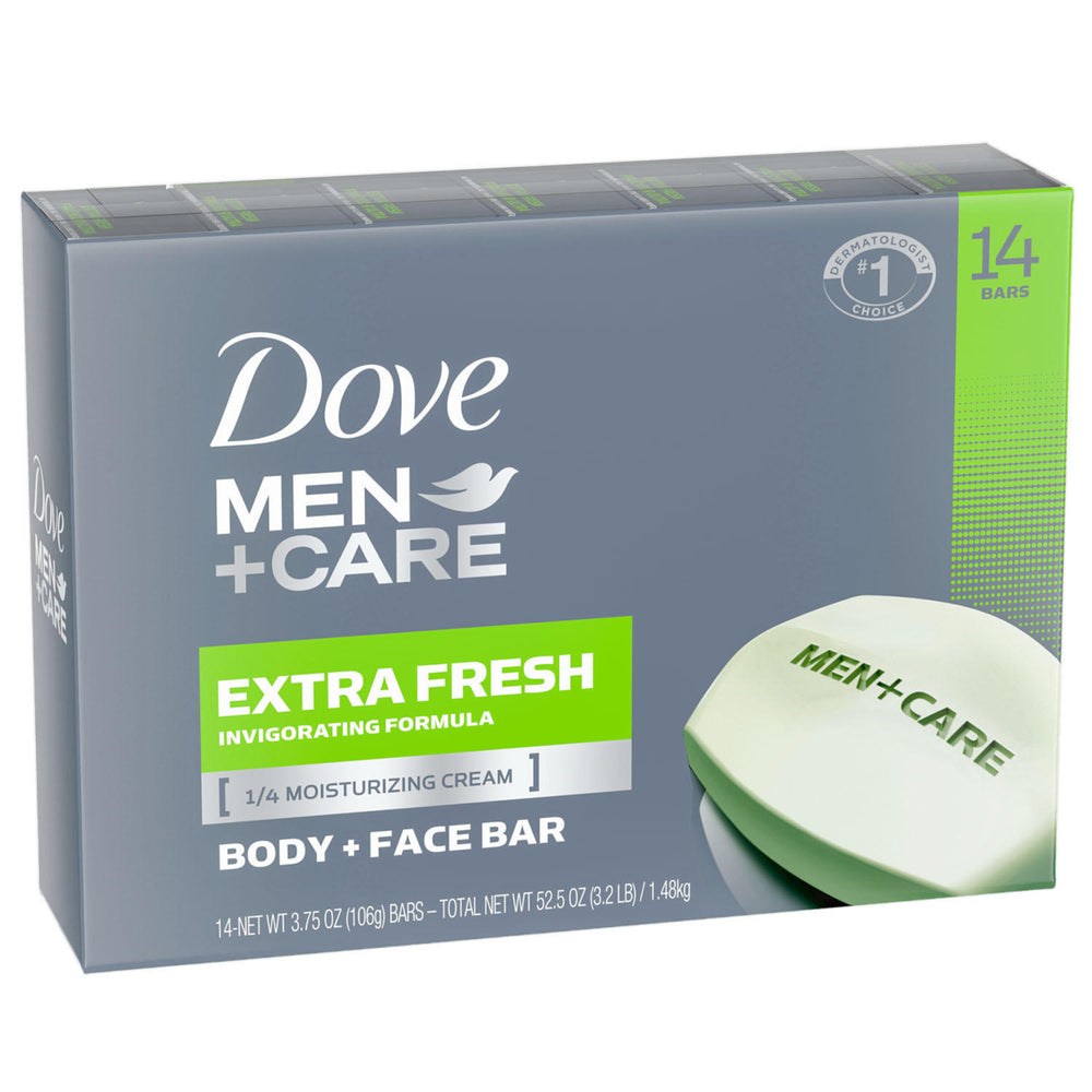 Dove Men+Care Body and Face Bar Extra Fresh 3.75 Ounce (14 Count) Image 2