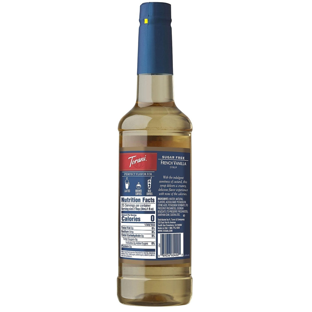 Torani Sugar-Free French Vanilla Syrup (750 mL) Image 2