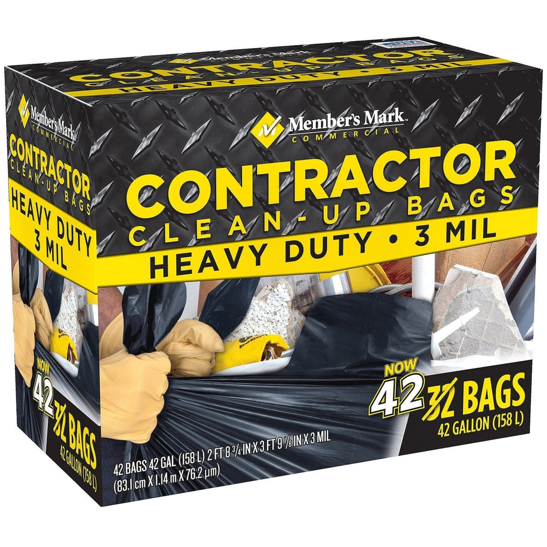 Members Mark Commercial Contractor Clean-Up Bags (42 Gallon 42 Count) Image 2