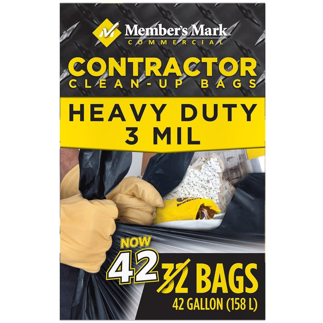 Members Mark Commercial Contractor Clean-Up Bags (42 Gallon 42 Count) Image 3