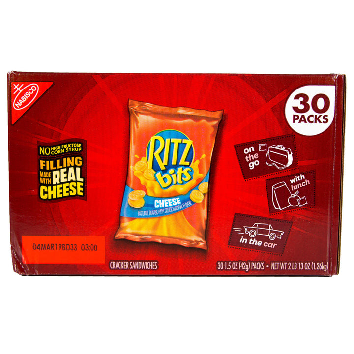 Nabisco Ritz Bits Cheese Cracker Sandwiches (1.5 Ounce packs 30 Count) Image 3