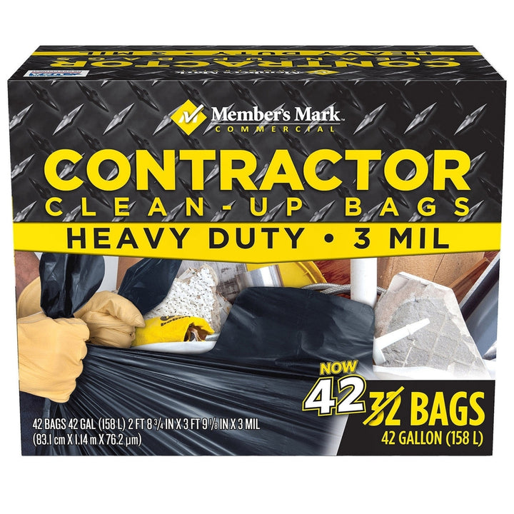 Members Mark Commercial Contractor Clean-Up Bags (42 Gallon 42 Count) Image 4