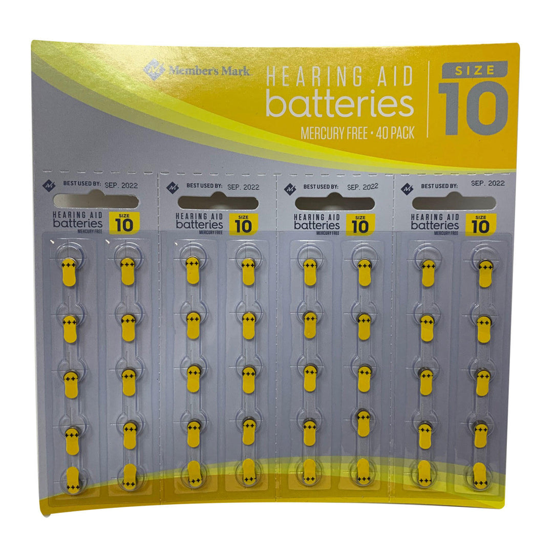 Members Mark Hearing Aid Batteries Size 10A (40 Count) Image 1