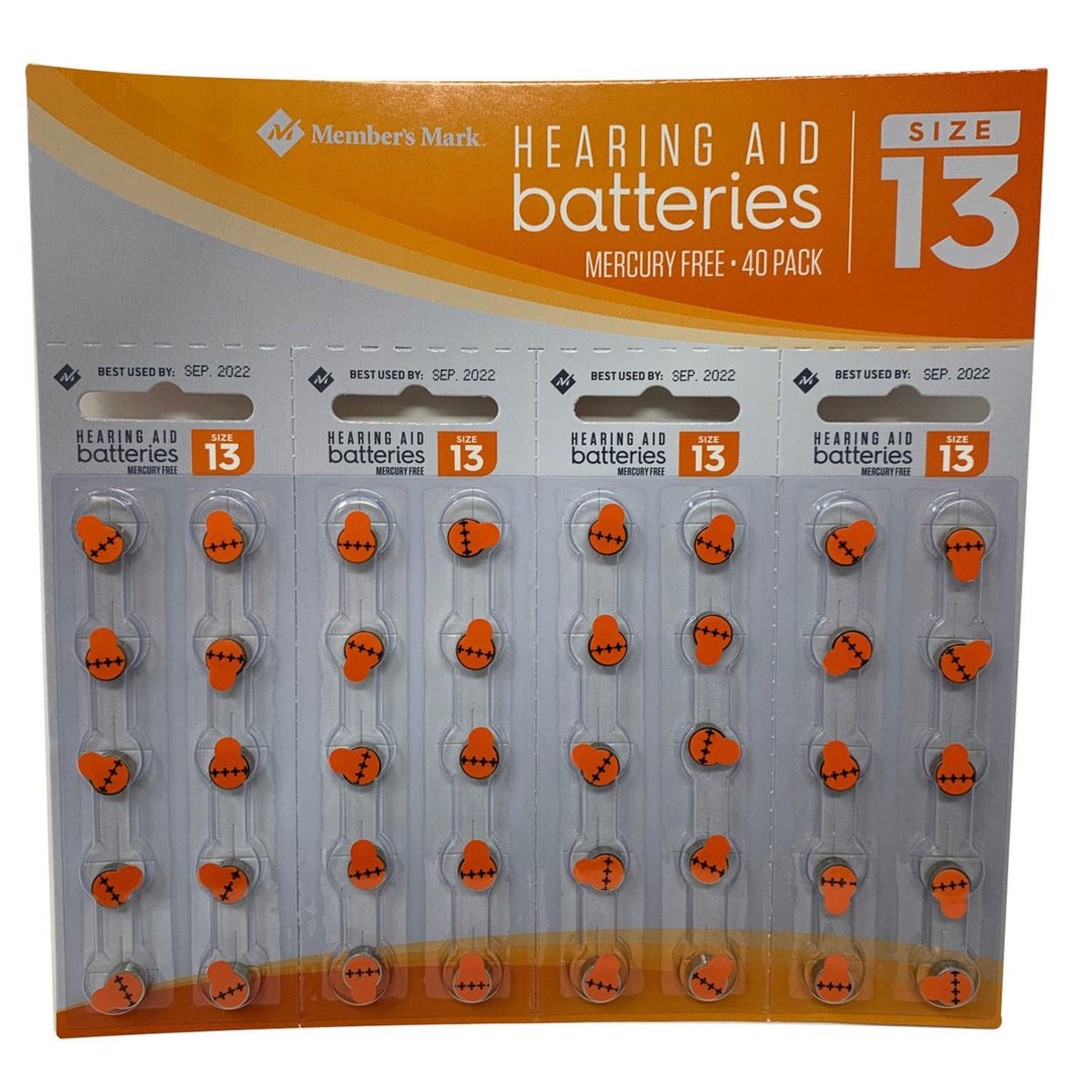 Members Mark Hearing Aid Batteries Size 13 (40 Count) Image 1