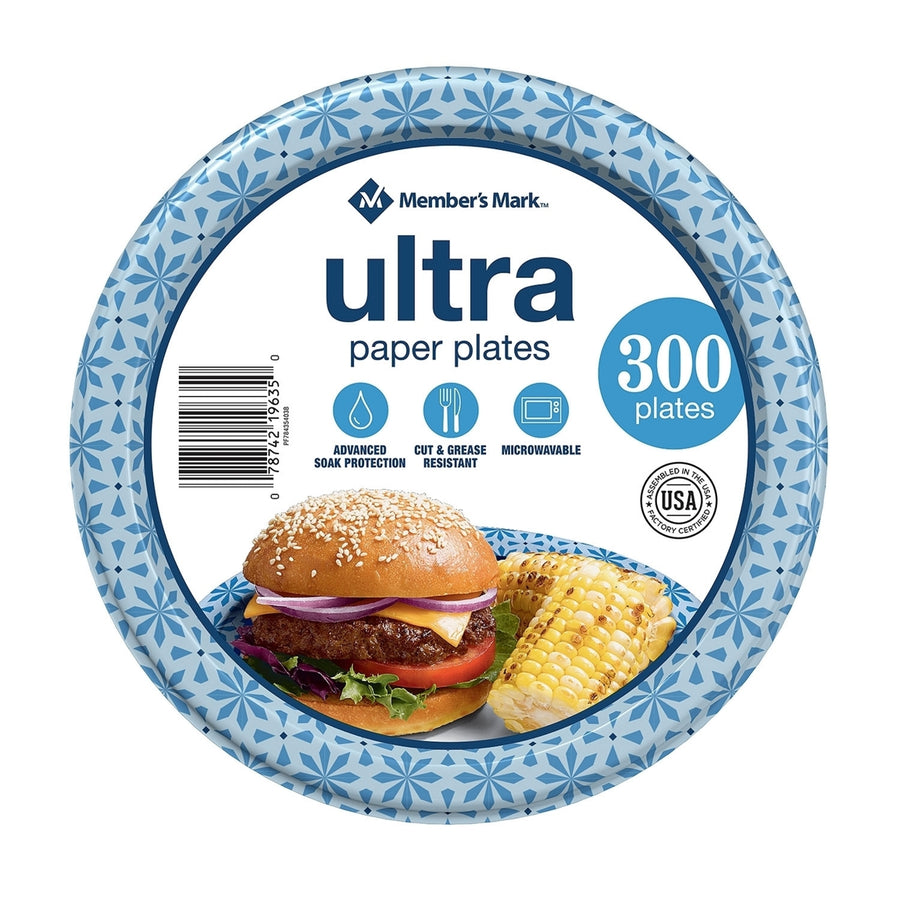 Members Mark Ultra Plate8-1/2" (300 Count) Image 1
