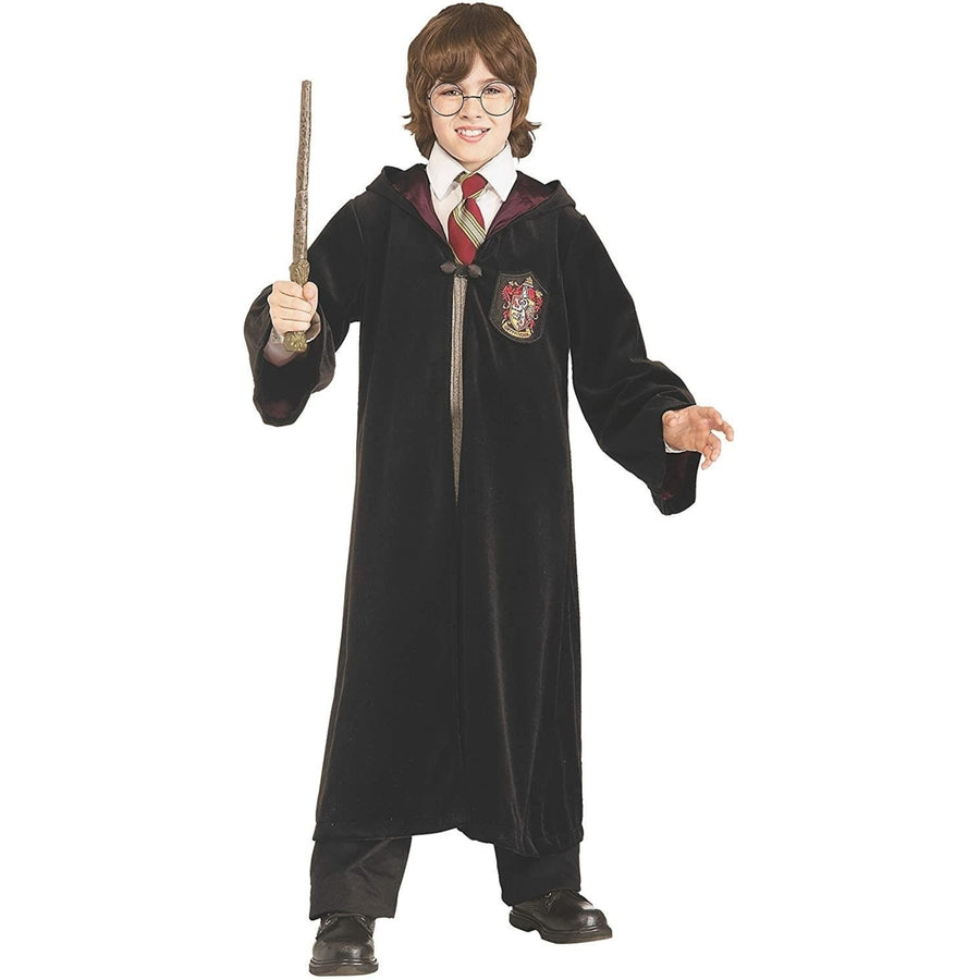 Harry Potter Hooded Velvet Cloak Robe Kids size M 8/10 Premium Licensed Costume Rubies Image 1