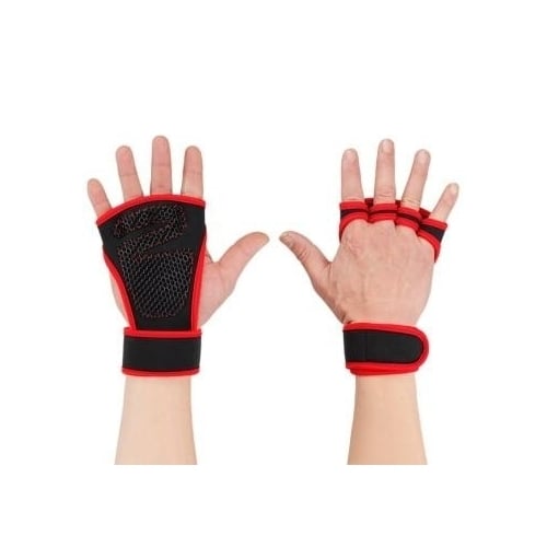 1 Pair Weight Lifting Training Gloves Women Men Fitness Sports Body Building Gymnastics Grips Hand Palm Protector Image 1