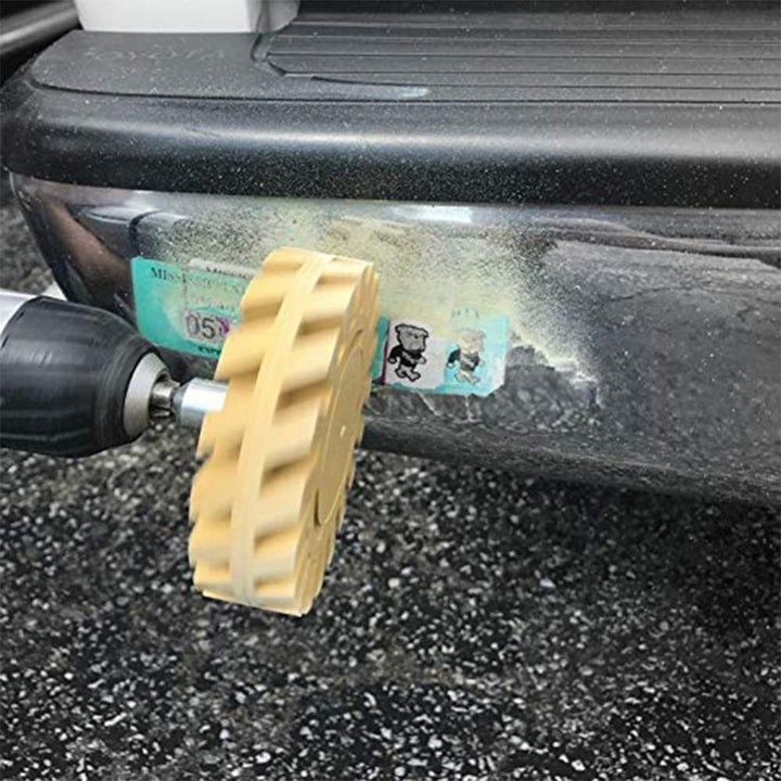 4 Inch 100mm Power Drill Adapter Decal Removal Anti Scratch Practical Pinstripe Quick Eraser Wheel Rubber Effective Image 4