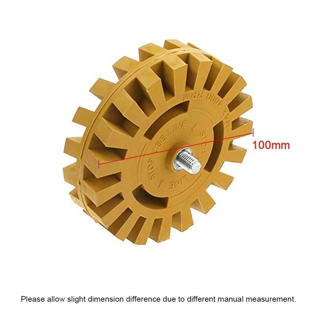 4 Inch 100mm Power Drill Adapter Decal Removal Anti Scratch Practical Pinstripe Quick Eraser Wheel Rubber Effective Image 6