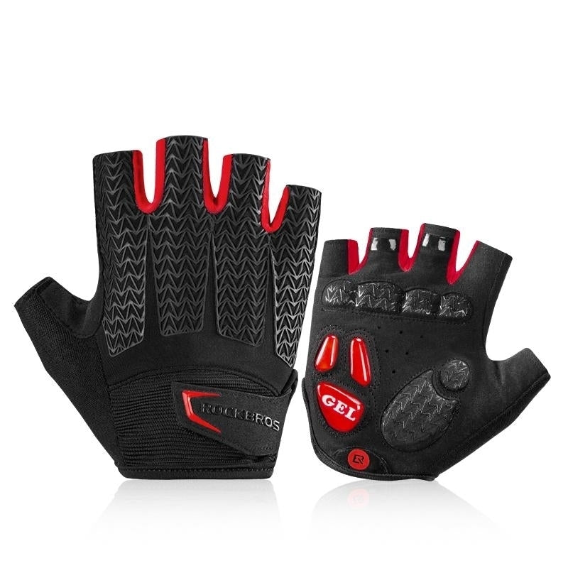 Cycling Gloves MTB Road Mountain Bike Half Finger Men Summer Bicycle Gym Fitness Non Slip Sports Image 1