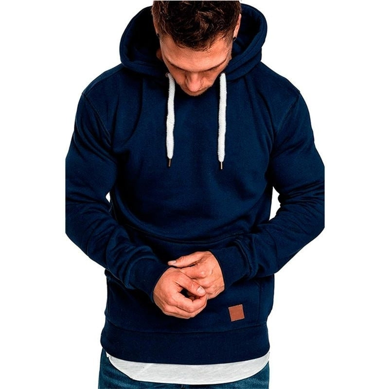 Mens Sweatshirt Long Sleeve Autumn Spring Casual Hoodies Image 2