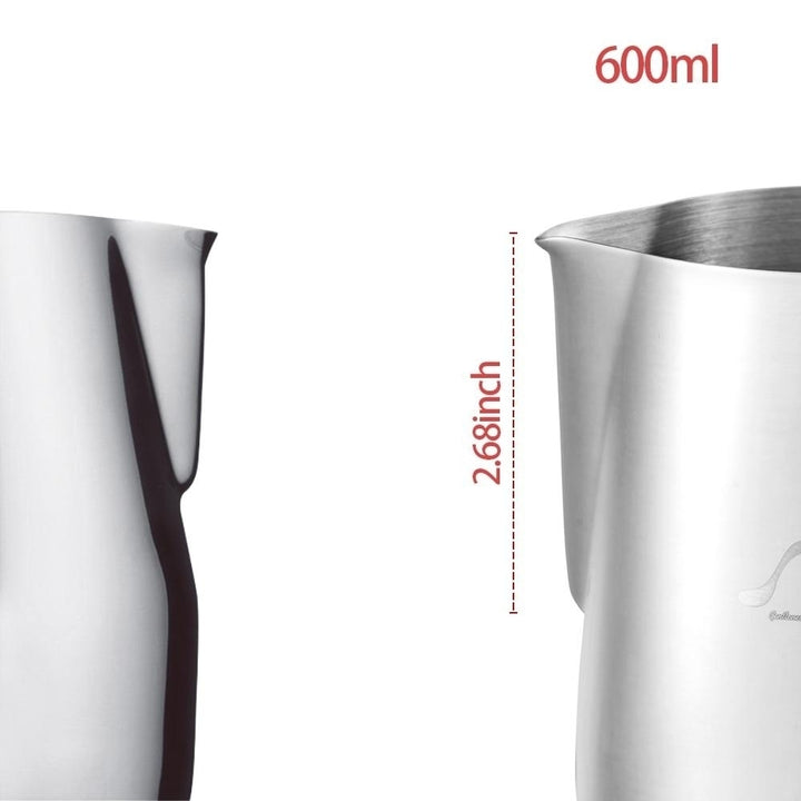 Stainless Steel Milk Frothing Pitcher Espresso Coffee Barista Craft Latte Cappuccino Cream Cup Jug Image 4