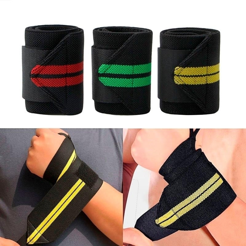 Weight Lifting Strap Fitness Gym Sport Wrist Wrap Bandage Hand Support Band Image 9