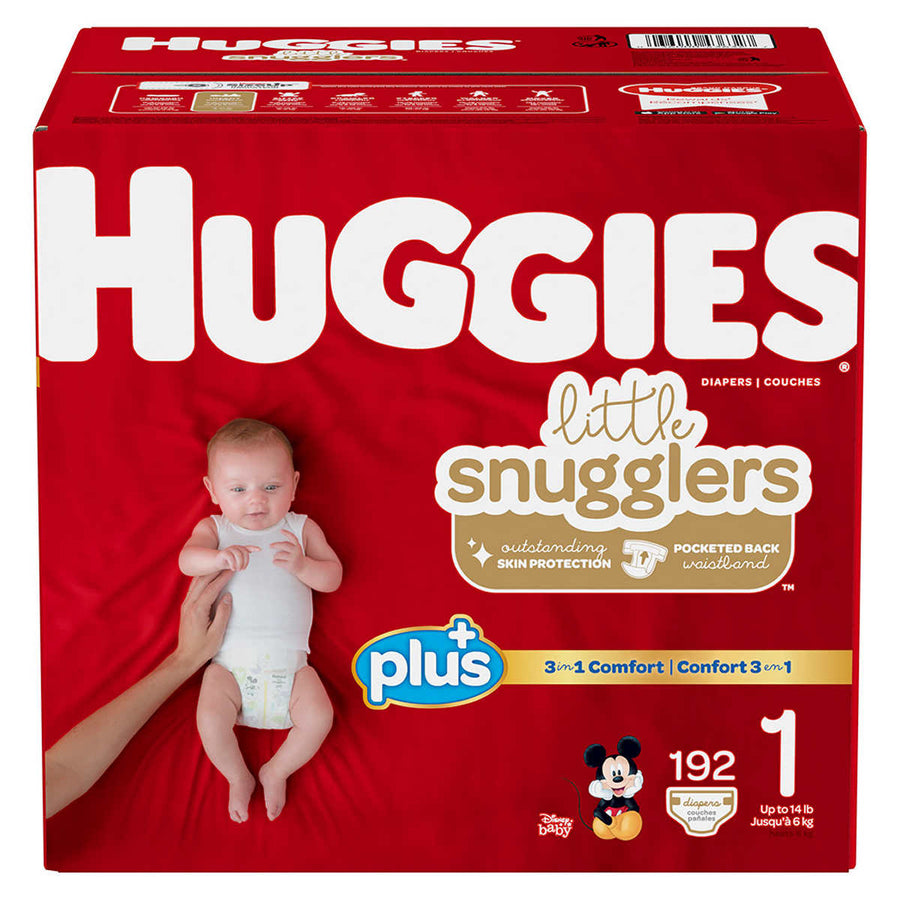 Huggies Plus Diapers Size 1 192 Count Image 1