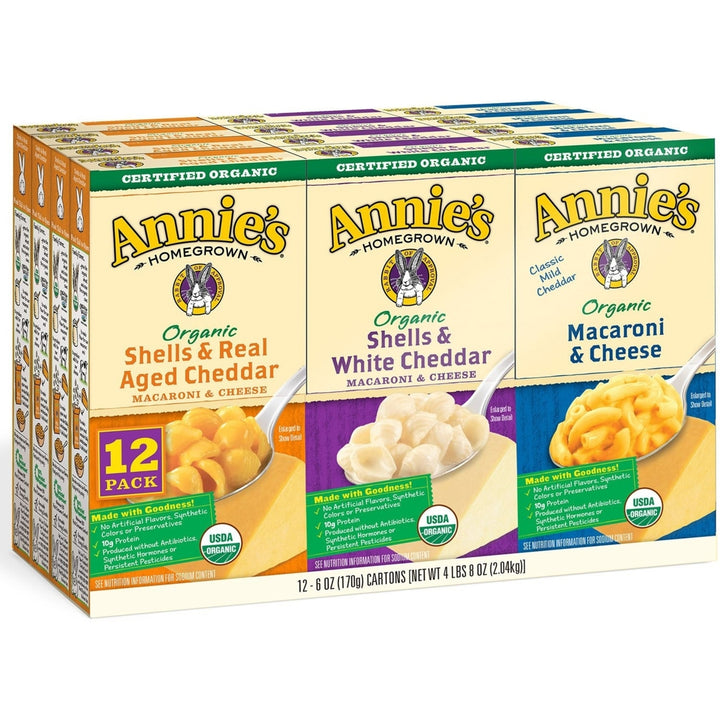 Annies Organic Mac and Cheese Variety Pack (6 Ounce box12 Count) Image 1