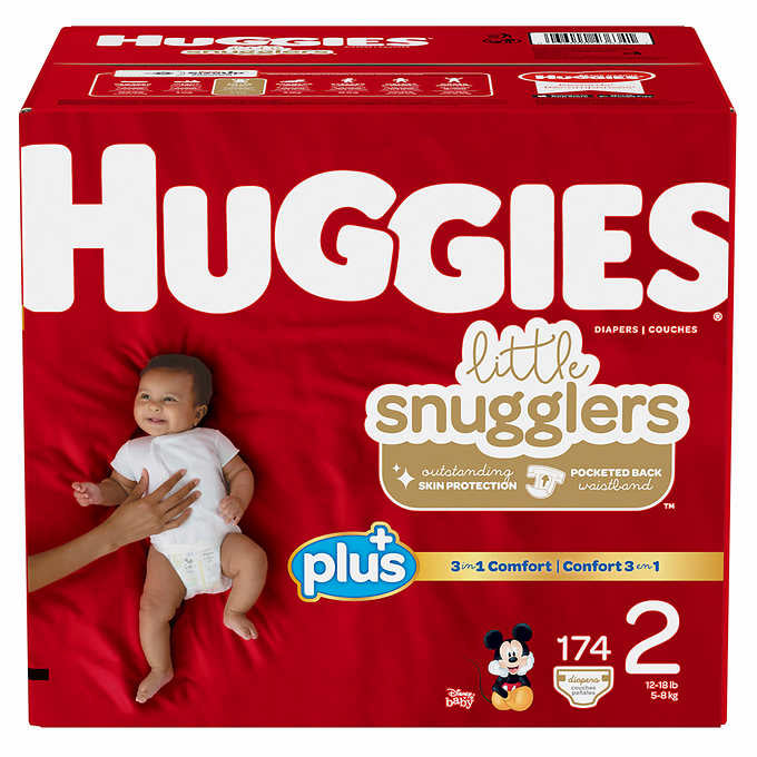 Huggies Plus Diapers Size 2 174 Count Image 1