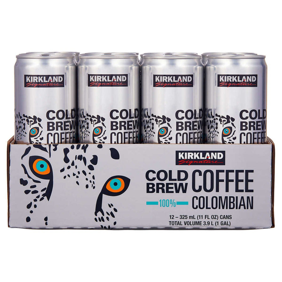 Kirkland Signature Colombian Cold Brew Coffee 12-count 11 oz cans Image 1