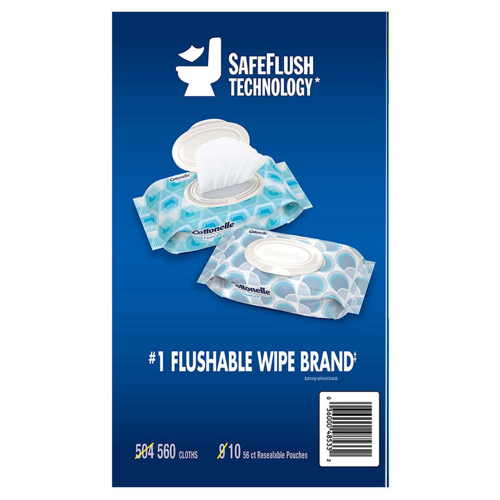 Cottonelle Fresh Care Flushable Wipes 560 Wipes Image 2