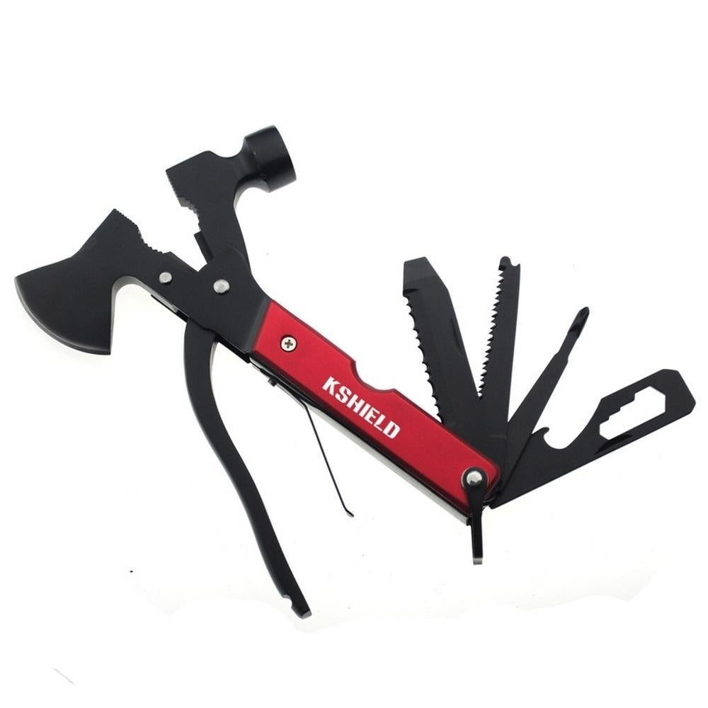 14 In 1 EDC Multi Pliers Folding Knife Tactical Survival Camping Outdoor Hatchets Axes Machete Hammer Screwdriver Hand Image 1