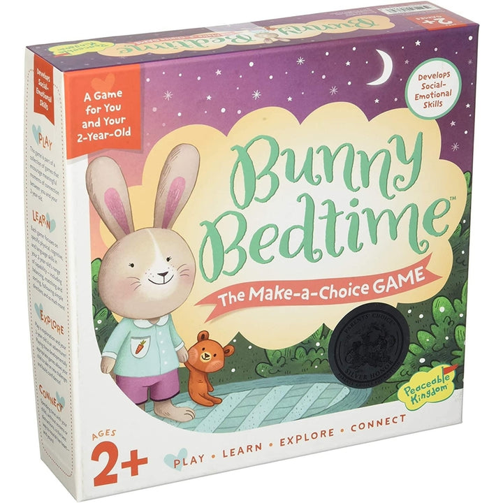 Peaceable Kingdom Bunny Bedtime Game Toddler Choice Board Game Fun for Kids Image 1