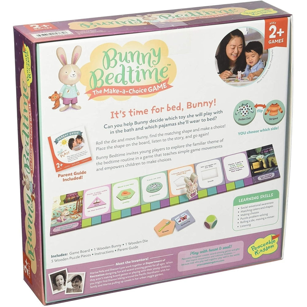 Peaceable Kingdom Bunny Bedtime Game Toddler Choice Board Game Fun for Kids Image 2