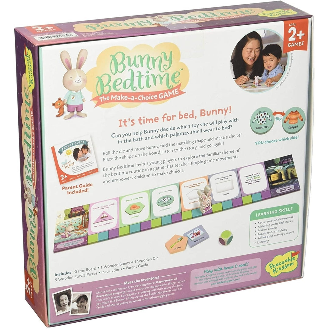 Peaceable Kingdom Bunny Bedtime Game Toddler Choice Board Game Fun for Kids Image 2