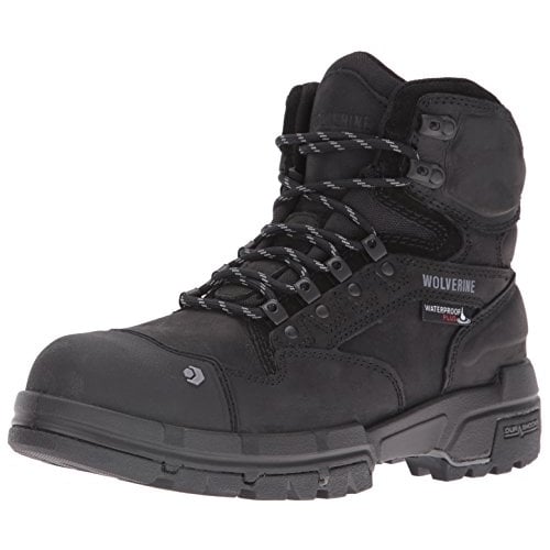 WOLVERINE Mens 6" Legend DuraShocks CarbonMAX Composite Toe Work Boot Black - W10613 BLACK Image 4