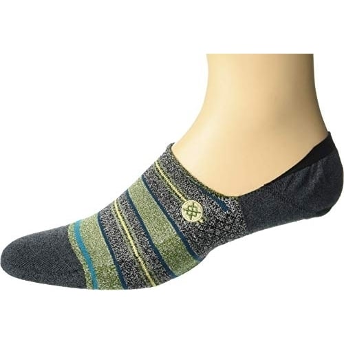 Stance Defeat Green Mens Socks Size M Cushioned Performance Crew Style Image 1