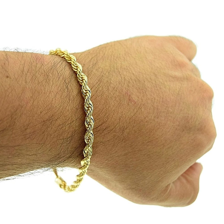 14k Gold Filled Rope Bracelet unisex Image 1
