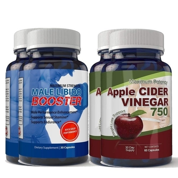 Totally Products Libido Booster and Apple Cider Vinegar Combo Pack (2 sets) Image 1