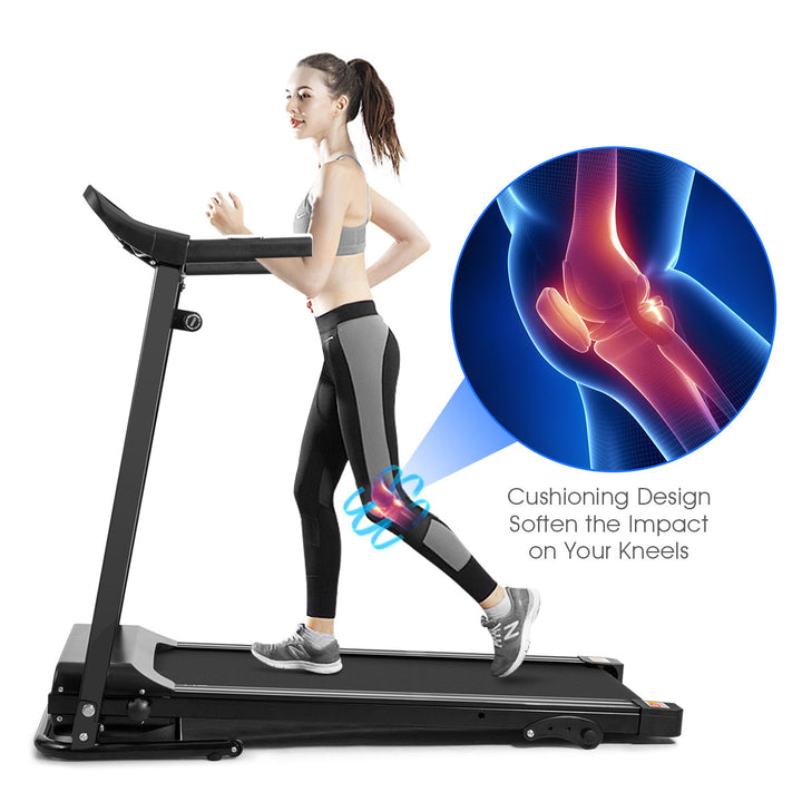 1.0HP Folding Treadmill Electric Support Motorized Power Running Machine Trainer Image 6