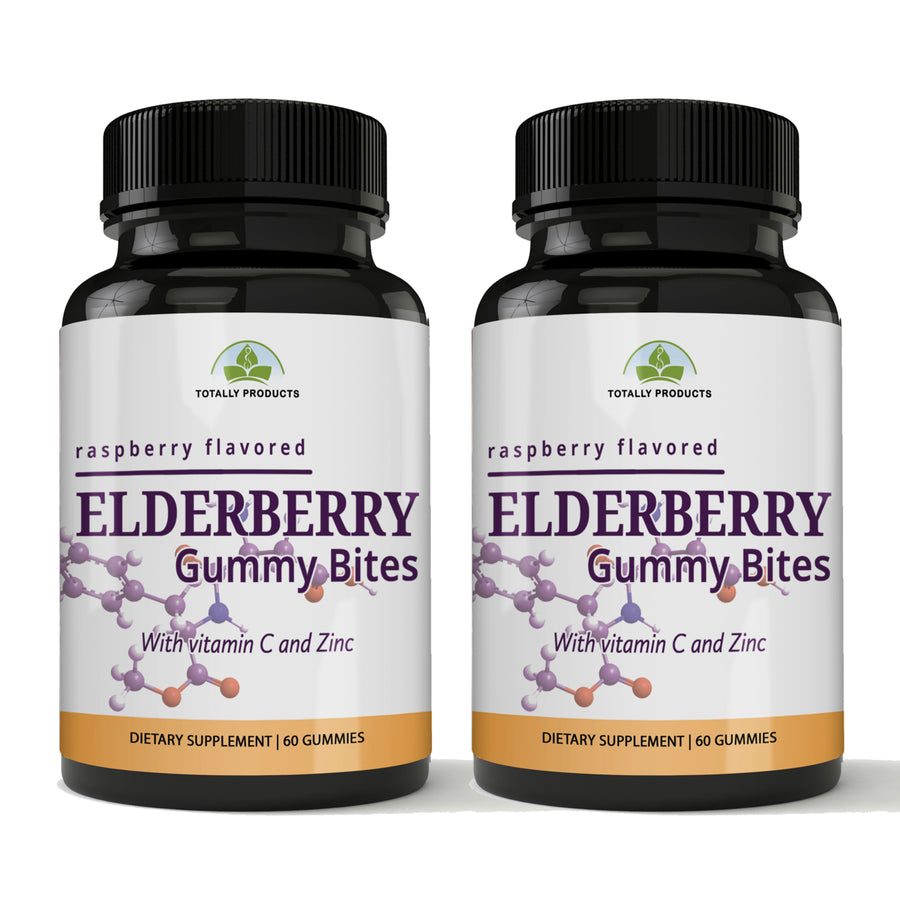 Black Elderberry Gummies Immune Booster with Vitamin C and Zinc (2 bottles) Image 1