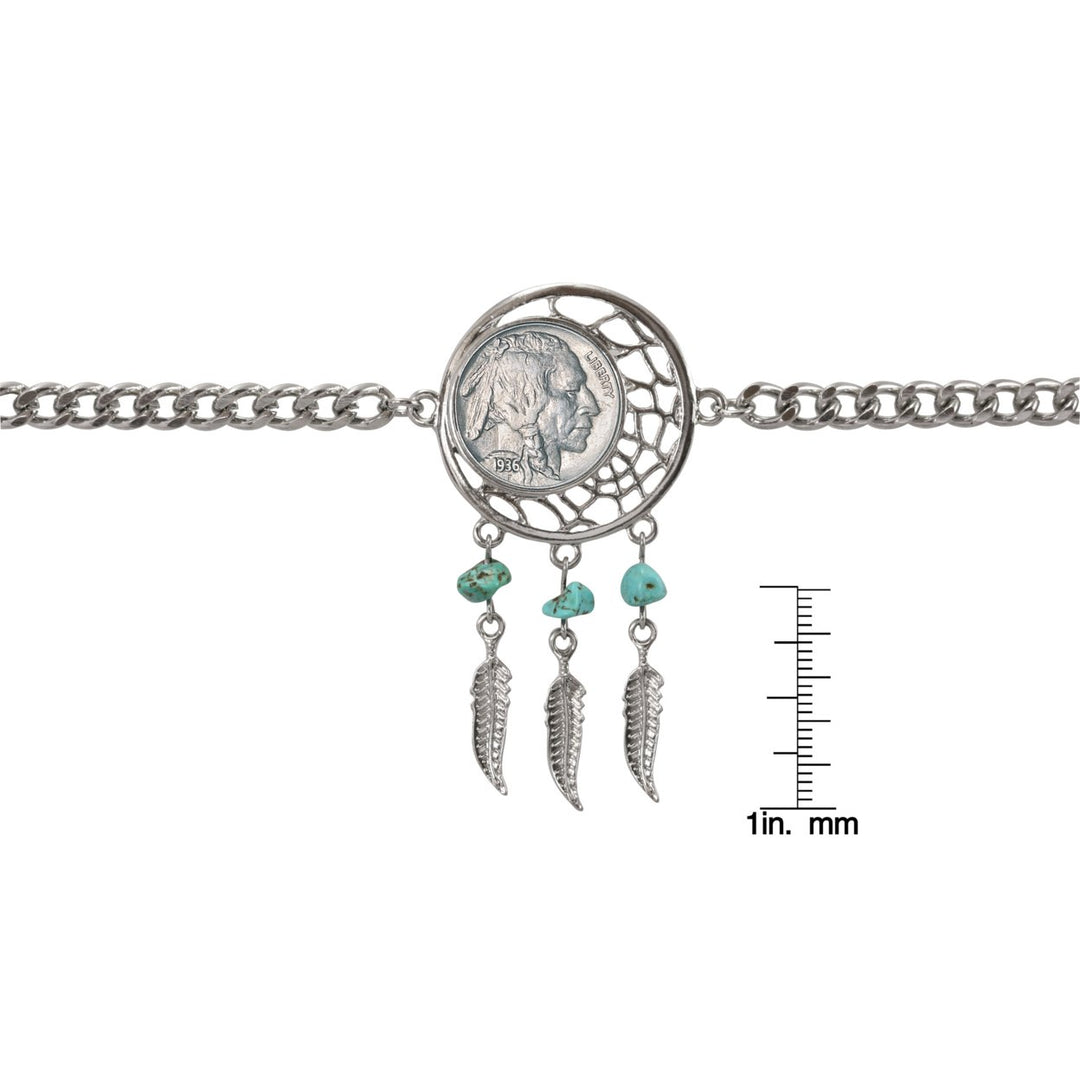 Buffalo Nickel Dream Catcher Bracelet Image 3