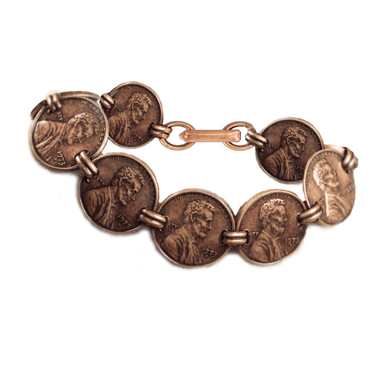 Copper Penny Coin Bracelet Image 1