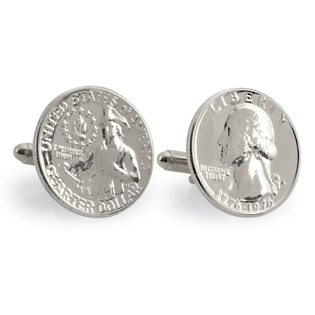 Washington Quarter Coin Cuff Links Image 1