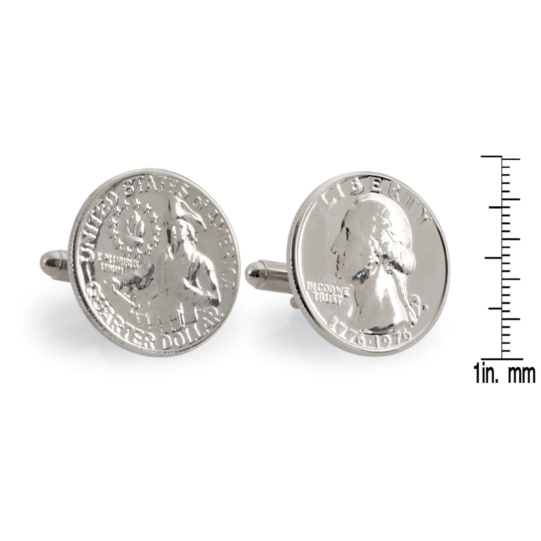 Washington Quarter Coin Cuff Links Image 4