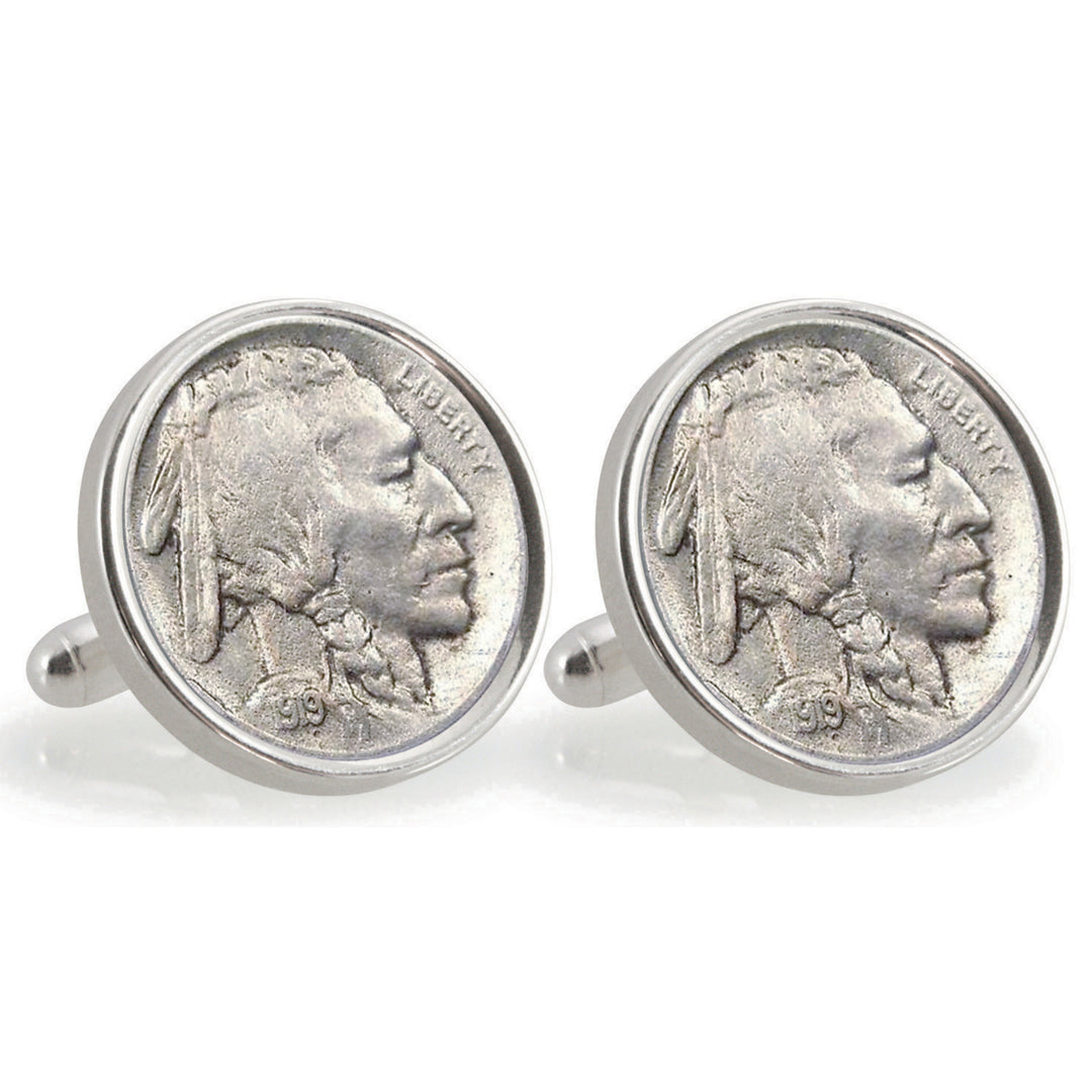 UCLA 1919 Sterling Silver Nickel Coin Cuff Links Image 1