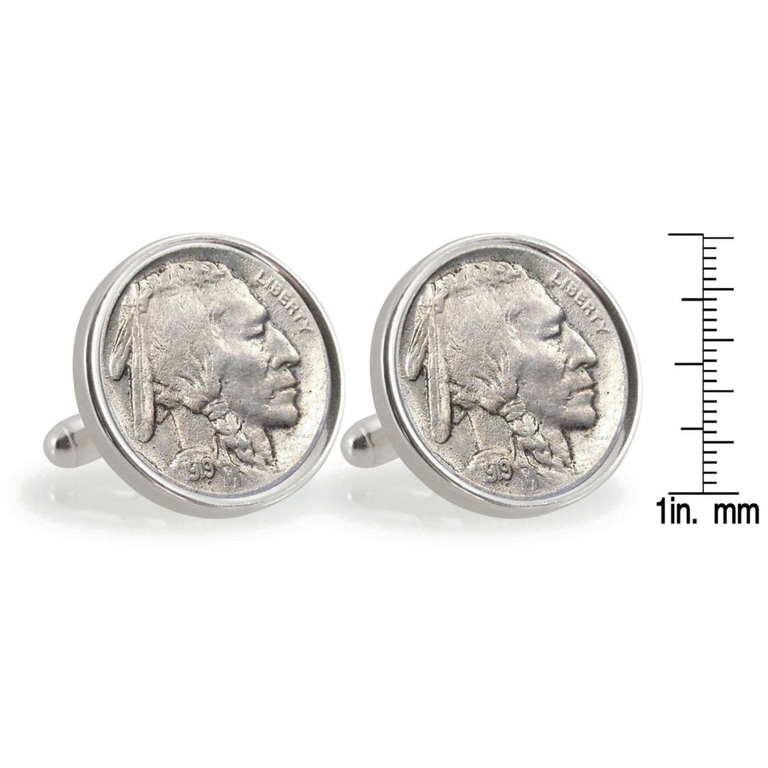 UCLA 1919 Sterling Silver Nickel Coin Cuff Links Image 3