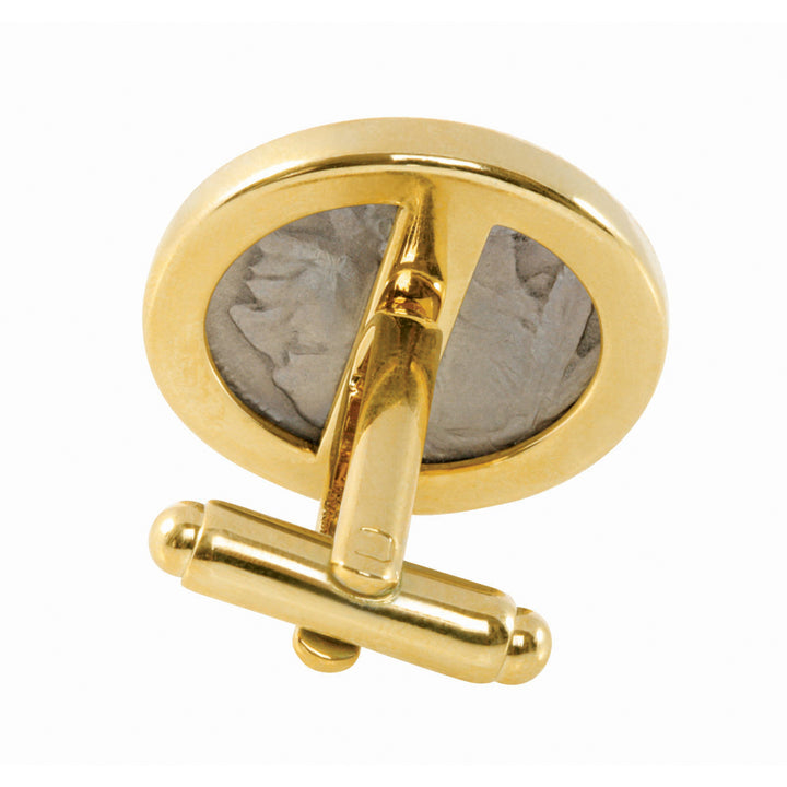 1913 First-Year-of-Issue Buffalo Nickel Goldtone Bezel Coin Cuff Links Image 3