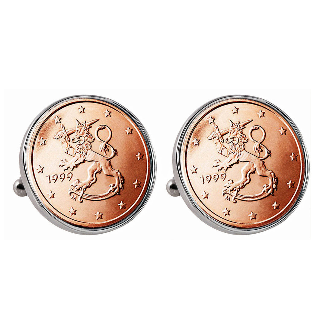 Finland 2 Euro Coin Cufflinks Image 1