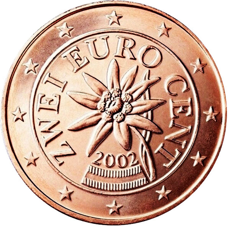 Austrian 2 Euro Coin Cufflinks Image 3