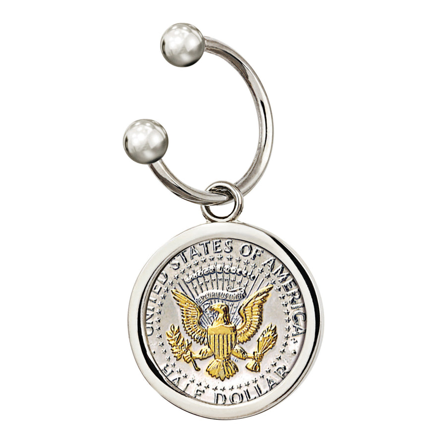 Presidential Seal 2 Tone Silvertone Keychain Image 1