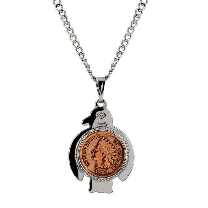 Thunderbird Indian Cent Coin Necklace Image 1