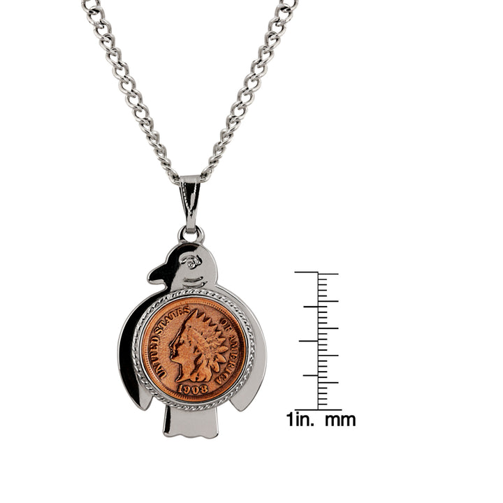 Thunderbird Indian Cent Coin Necklace Image 3