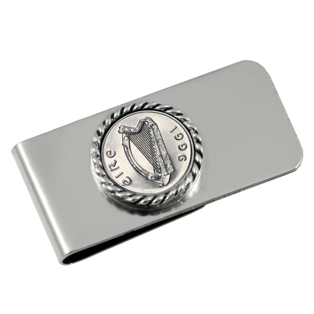 Irish 5 Pence Coin Money Clip Image 3