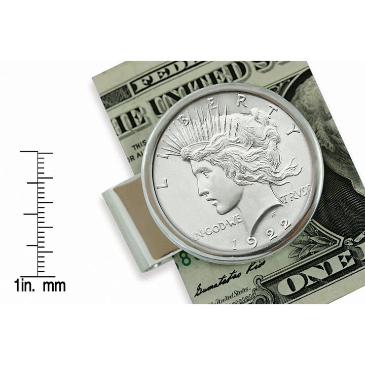 Sterling Silver Peace Coin Money Clip Image 2